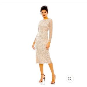 Mac Duggal dress in champagne